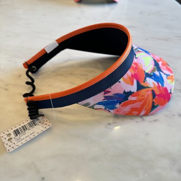 Glove it Tipsy Tulip Womens Adjustable Coil Visor Comfortable Colorful Golf Gear - Picture 4 of 4